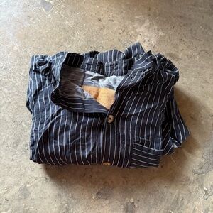 Boys + Arrows Striped It's Not You, It's Me Boyfriend Button Down Shirt